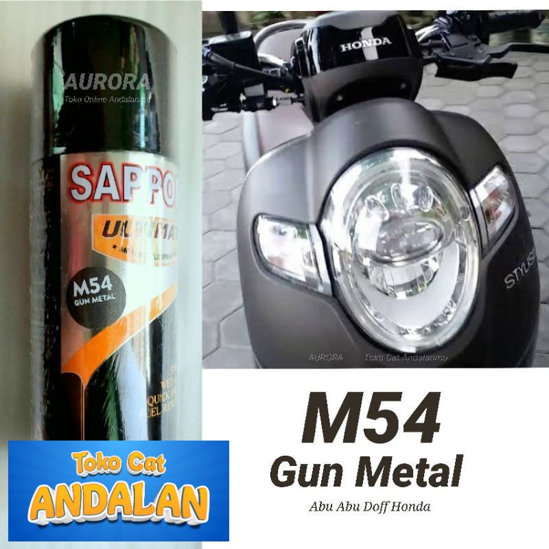

Toko Cat Andalan - SAPPORO ULTIMATE GUN METAL M54 pilok pilox pylox cat semprot motor mobil sepeda Toko Cat Andalan Motor dan Mobil
