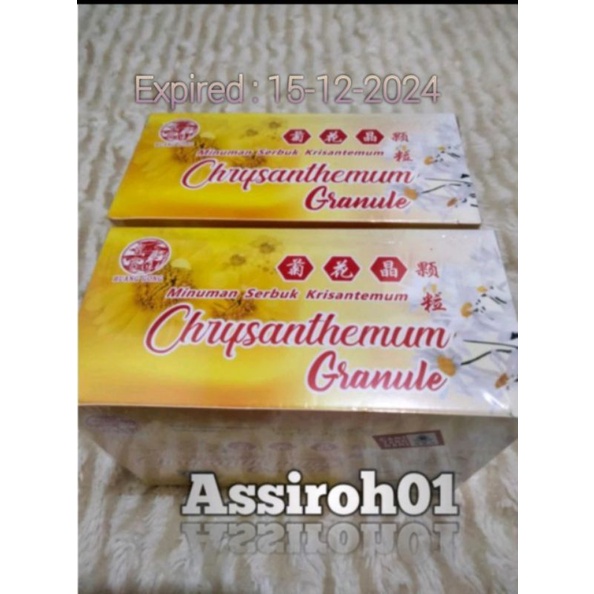 

CHRYSANTHEMUN GRANULE (Minuman serbuk panas dalam)