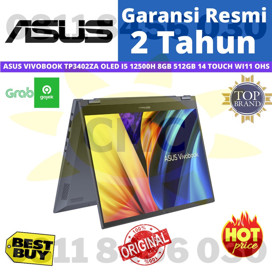 ASUS VIVOBOOK FLIP TP3402ZA OLED I5 12500H 8GB 512GB 14 TOUCH W11 OHS