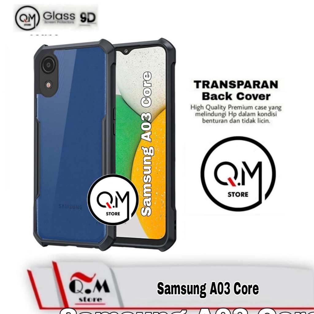 Case Samsung A03 Core Shockproof Transparent Armor Casing Pelindung Back Cover