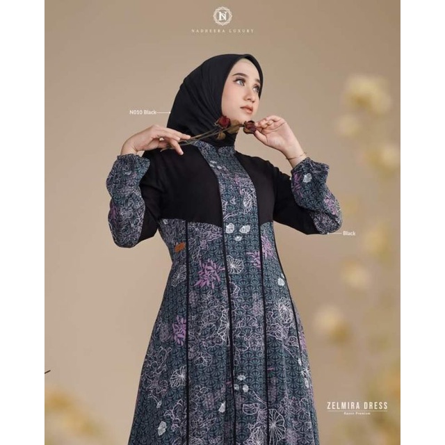 zelmira dress nadheera luxury by nadheera luxury gamis nadheera terbaru 2022
