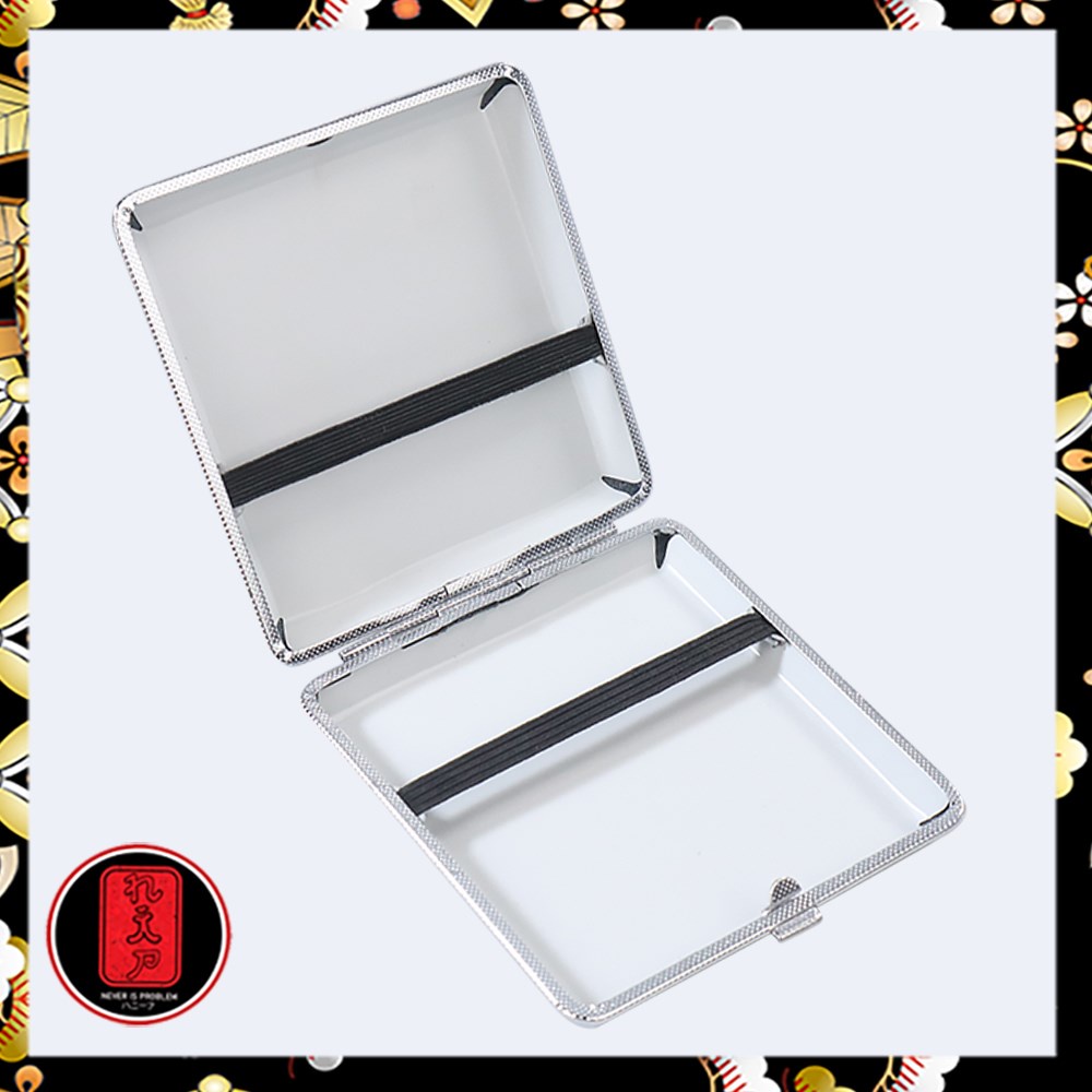 Firetric Kotak Bungkus Rokok Elegan Leather Cigarette Case 12 Slot - EG5798 - Black