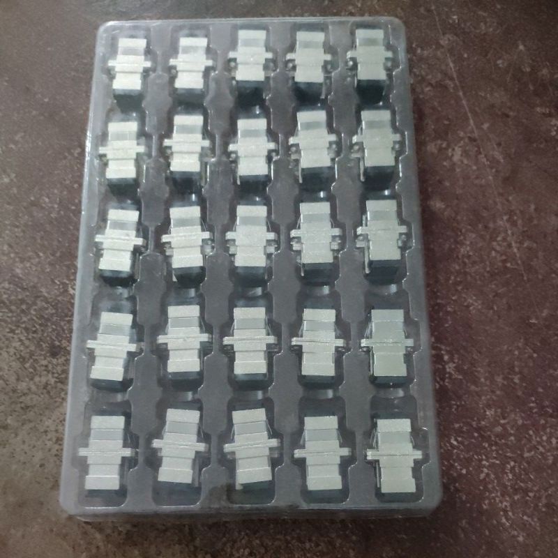 1 PACK ISI 50PCS - Adapter SC METAL Coupler / Adaptor SC Fiber Optic Connector Singlemode Kopler SC UPC METAL - ALLOY PREMIUM