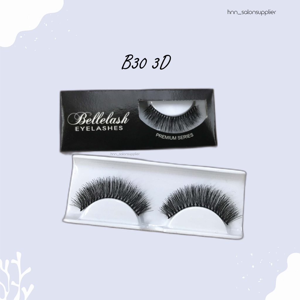 B30 3D Bulu Mata Palsu Handmade Fake Eyelash Eye Lashes Lash Artifivial Belle Eyelashes