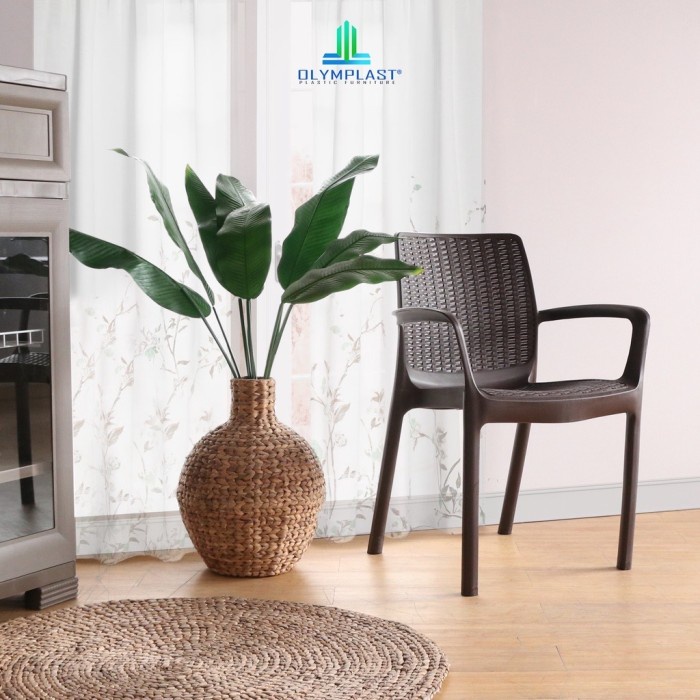 Kursi Kursi Plastik Olymplast Ol 502 R/Kursi Santai/Kursi Taman/Kursi Murah