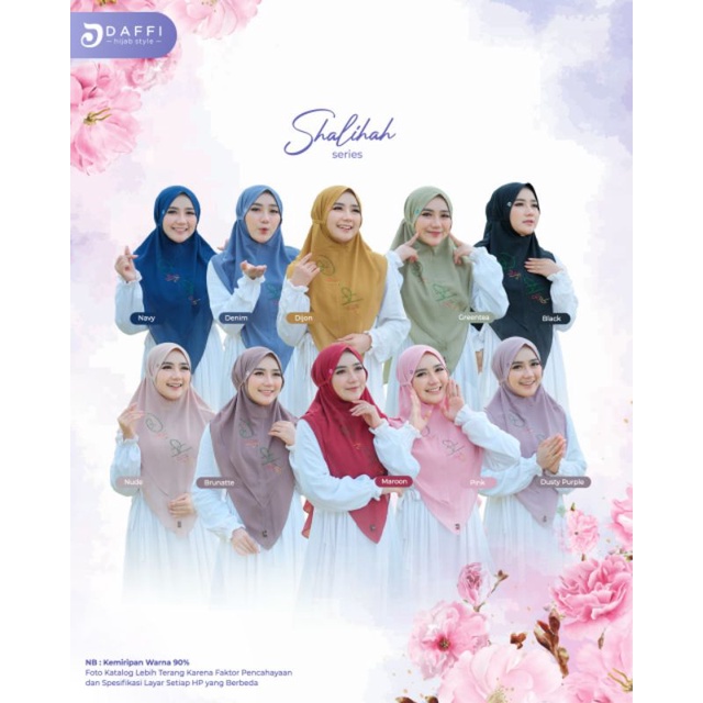 SHALIHAH Daffi Hijab bergo daffi bergo terbaru khimar daffi jilbab daffi terbaru