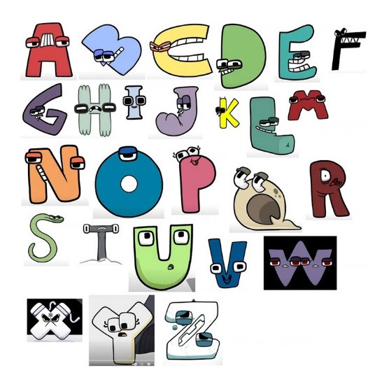 Alphabet Lore Boneka Kartun Mainan Alphabet Stuffed Plush Toy 26 Huruf A-Z Untuk Edukasi Anak Pra Sekolah Hadiah Natal Ulang Tahun