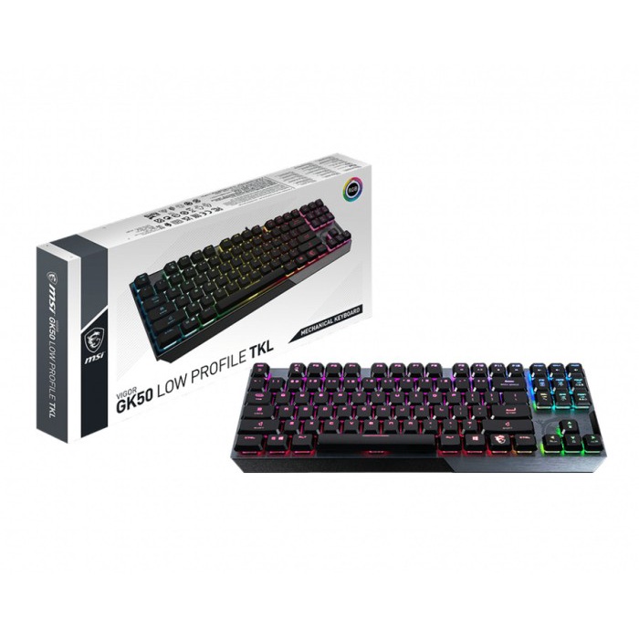 MSI Vigor GK50 RGB TKL Low Profile Mechanical Gaming Keyboard