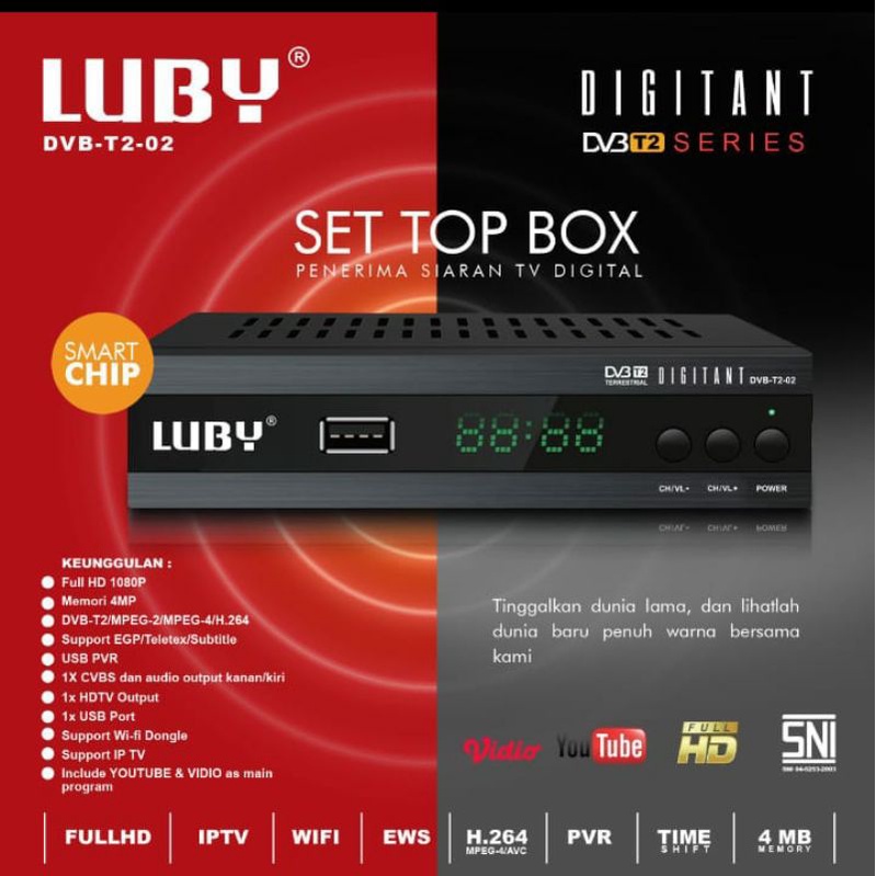 SET TOP BOX Luby tipe DVB-T2-02 / DVB T2 01