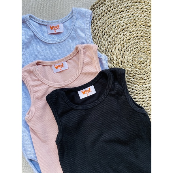 JUMPER/ROMPER/BODYSUIT BAYI BAHAN RIB COTTON WUUF KIDS