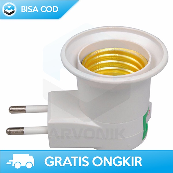 FITTING BOHLAM COLOK E27 DENGAN SAKLAR ON-OFF EU PLUG 250 VOLT 6 AMPER