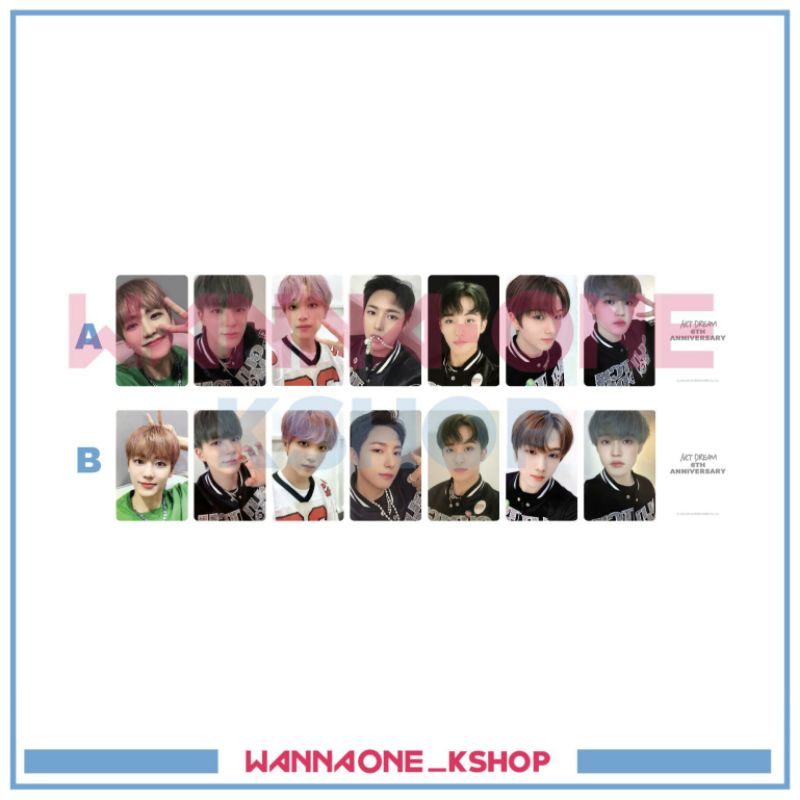 photocard MD nct dream 6th anniversary