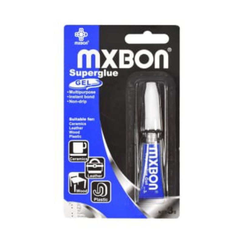 

Lem Superglue Gel Transparan 30ml - Mxbon