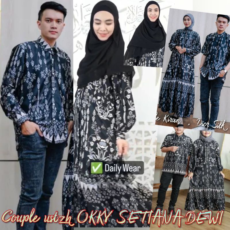 REAL PICT KECIL-JUMBO SARIMBIT KELUARGA OKKY OSD SILK PREMIUM OUTFIT LEBARAN SERAGAM KIRAN MAHKOTA T
