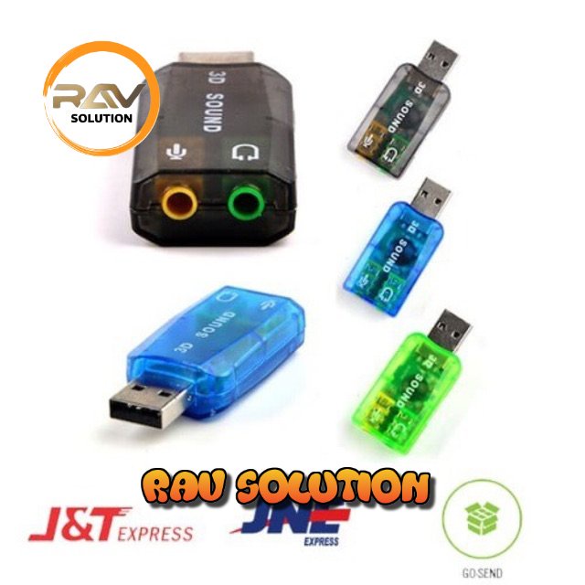 USB Soundcard  7.1/5.1 3D audio /Soundcard usb 5.1 3D External Mic Microphone Speaker  - RAV SOLUTION
