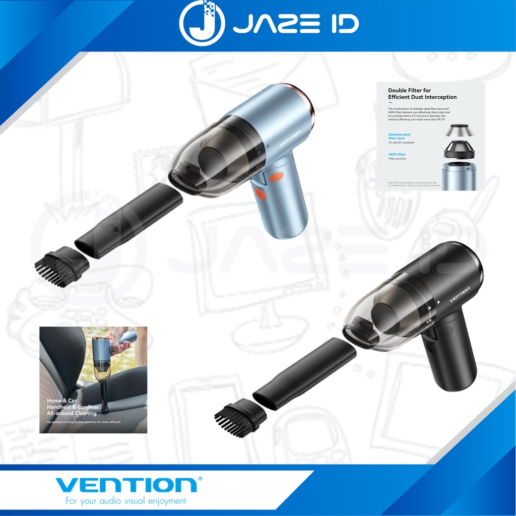 Vention Portable Car Vacuum Cleaner Wireless Cordless Mobil Rumah Debu