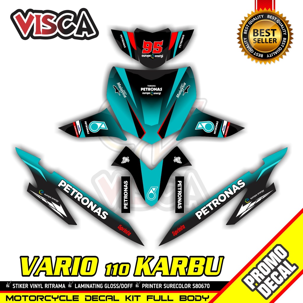 Decal Vario 110 Karbu Full Body Stiker Vario 110 Karbu Lama Striping Vario 110 Karbu Lama Variasi De