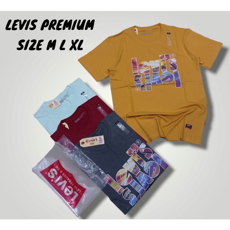 KAOS PENDEK [LEVIS] PREMIUM MURAH KATUN 24S BISA COD