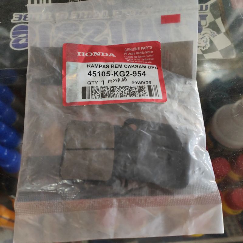 kampas rem depan glpro / kampas belakang klx 150