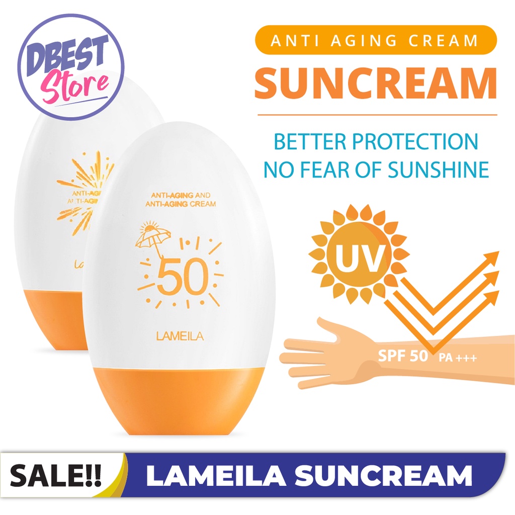 READY LAMEILA 3053 SUNBLOCK / SUNSCREEN / UV CREAM SPF50+++ ANTI AGING HYDRATING PROTECTING CREAM