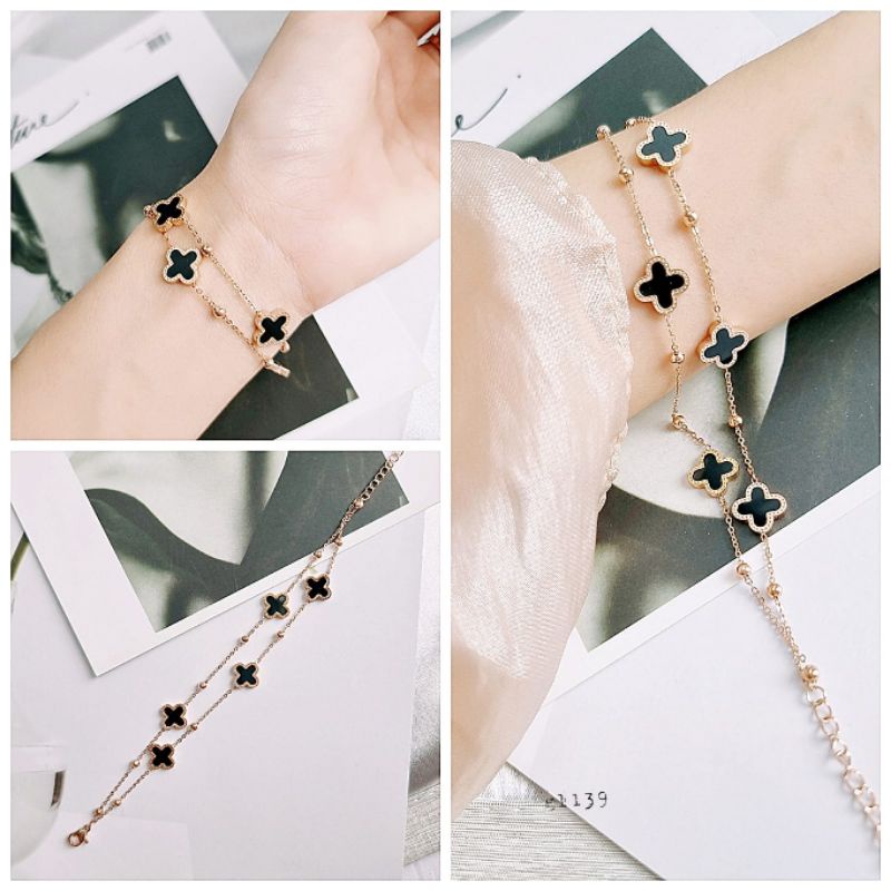 Gelang Titanium Stainless steel ori  anti karat anti alergi Premium Quality B819
