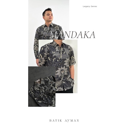 Batik Ayman - Mandaka | Kemeja Batik Pria Katun Solo Halus Lengan Panjang Full Furing