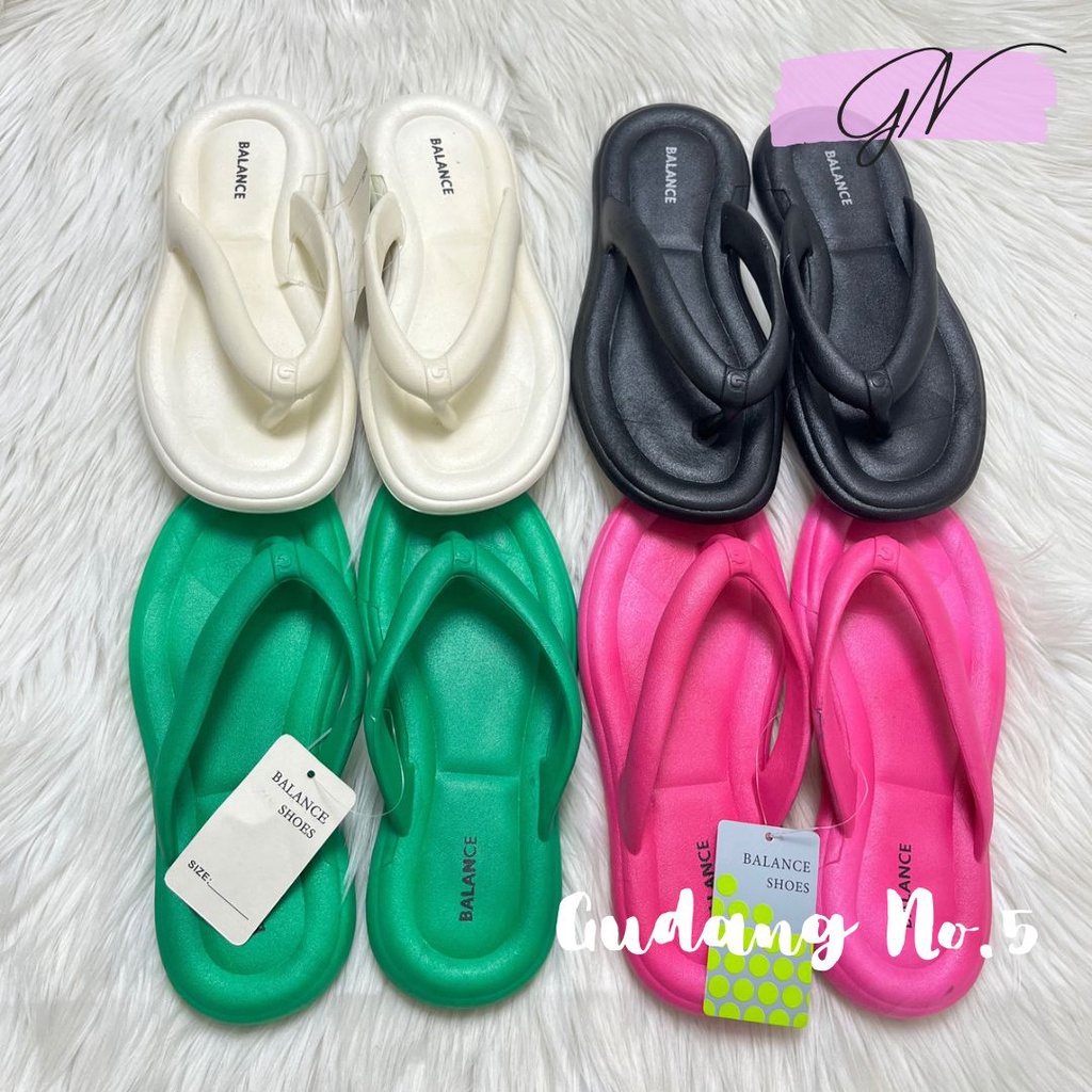 GN-8001 Sandal Jepit Jelly Anti Slip Sandal Wanita Korean Style Import Yesplus PCU