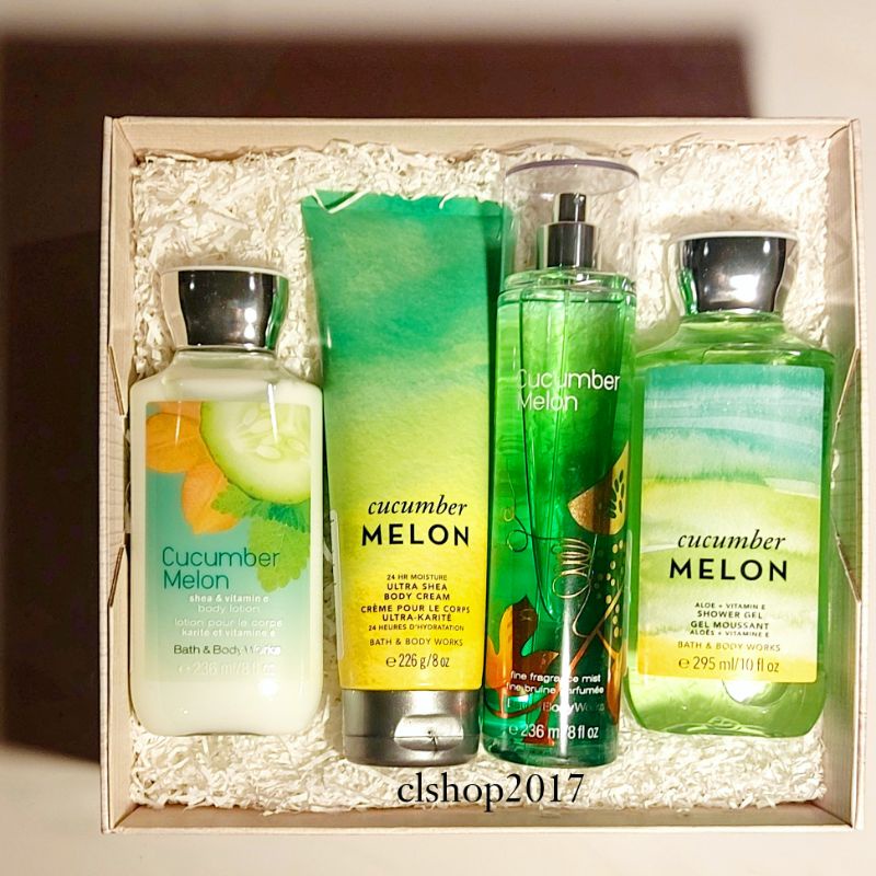 BBW CUCUMBER MELON GIFT SET PAKET BATH &amp; BODY WORKS