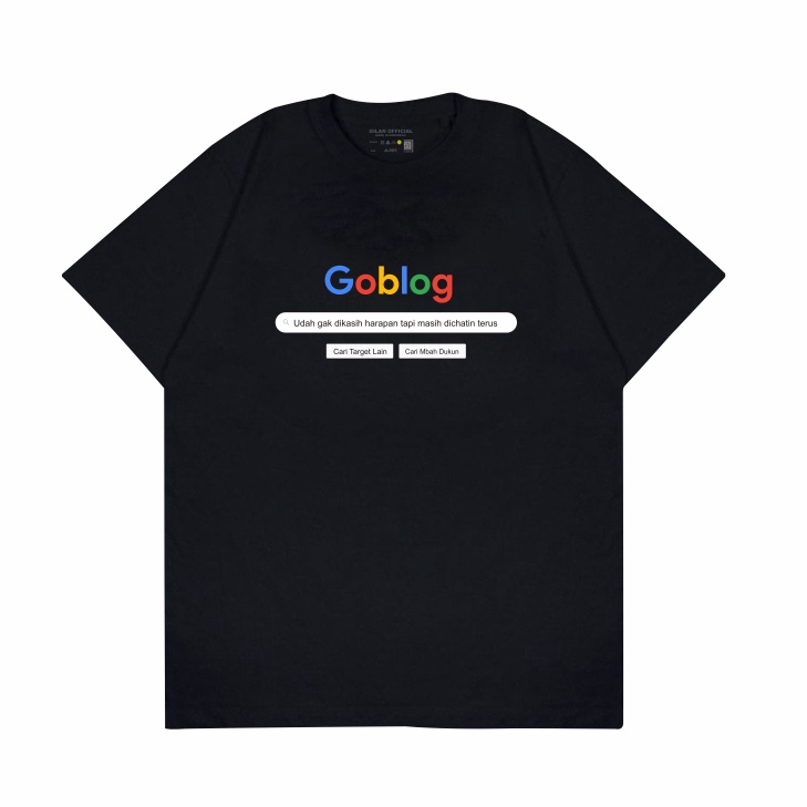 Gilan Baju Kaos T Shirt Distro Unisex Gambar Logo Goblog Google
