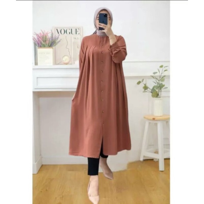 HD16:[BISA COD][JOI LONG TUNIK] [MIDI DRESS][ GAMIS  WANITA] [ TUNIK LEBARAN 2023][ FASHION MUSLIM TERBARU ][ATASAN WANITA TERLARIS][ LONG TUNIK MASA KINI  ][BAHAN SHAKILA PREMIUM HQ ][OOTD TER HITS ] [ SIZE S M L XL]