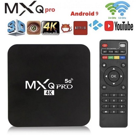 STB ANDROID TV BOX MXQ PRO/ SMART TV MEDIA PLAYER/WIFI/RAM 2 GB ROM 16 GB/SUPPORT 5G