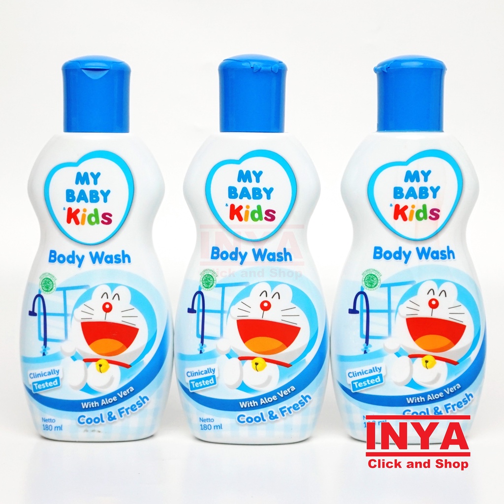 MY BABY KIDS BODY WASH ALOE VERA COOL &amp; FRESH 180ml - Sabun Bayi