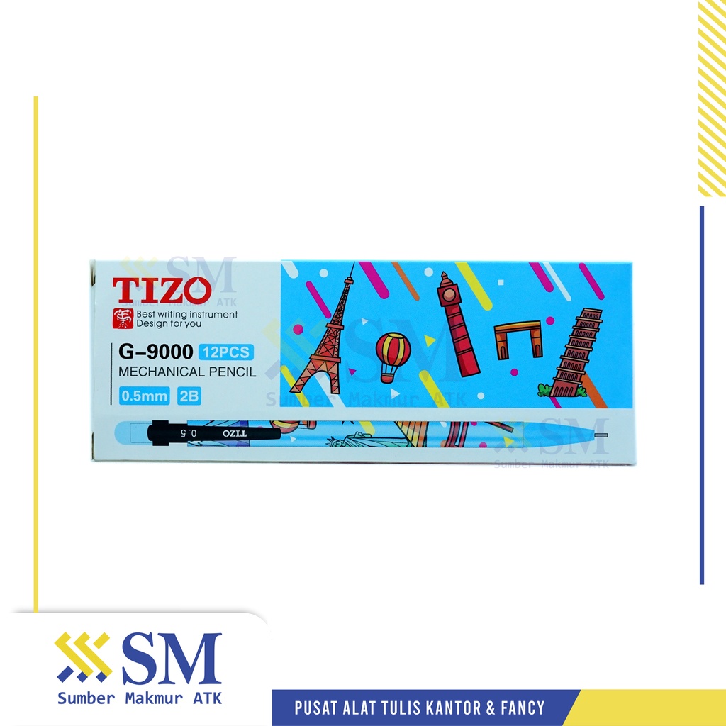 

PENSIL MEKANIK TIZO 0.5 (CAMPUR TIPE)