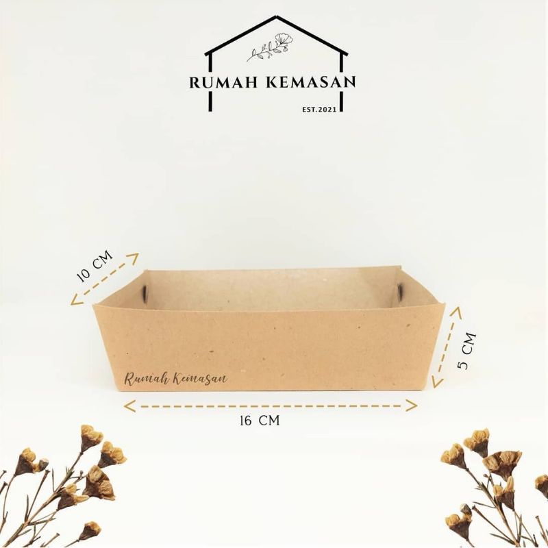 

kraft Tray 16x10x5