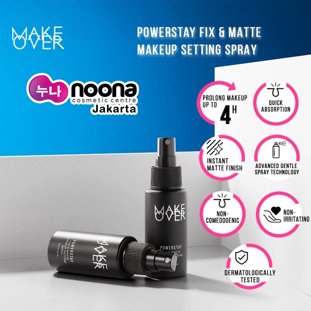 MAKE OVER POWERSTAY FIX &amp; MATTE MAKE UP SETTING SPRAY 50ML