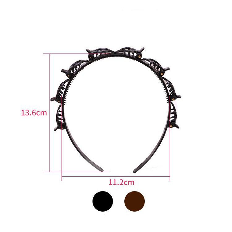 Bando Jepit Rambut 2 in 1/Bando Rambut/Bando Wanita/Bando Style Korea