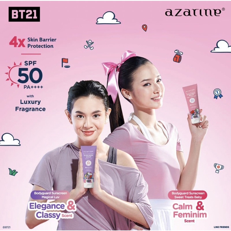 AZARINE BT21 Body Guard Moisturizer Sunscreen Serum 100ml