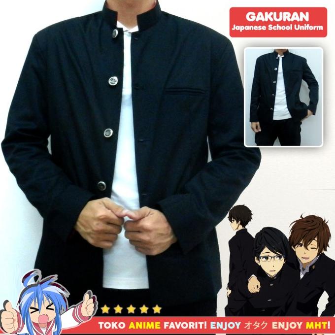 Blazer Anime Gakuran Seragam Sekolah Jepang Cowo Laki