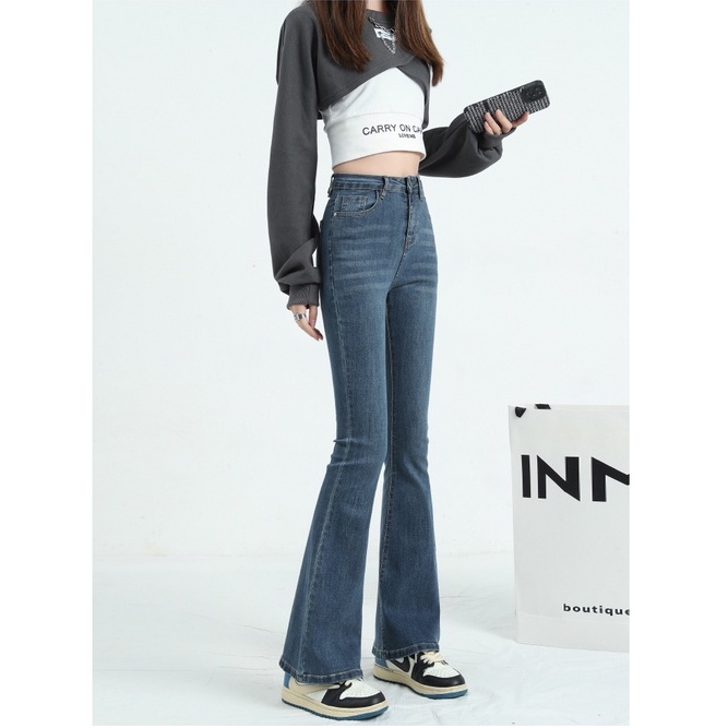 Skinny Cutbray Celana Jeans Wanita Melar Highwaist Jeans Wanita 【THE GOOD SISTERS】