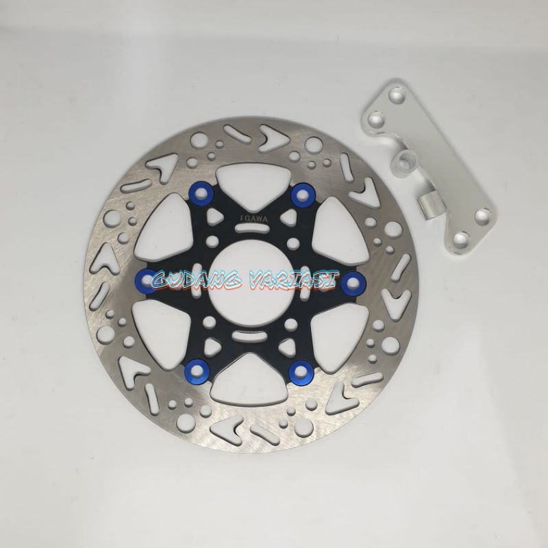 PIRINGAN DISK CAKRAM 220MM LEBAR PLUS BREKET MODEL THAILAND MOTOR YAMAHA MIO SOUL FINO MIO SPORTY