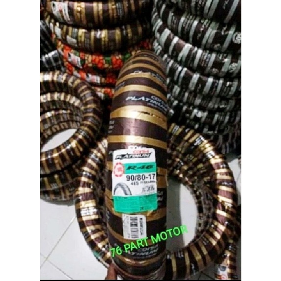 BAN TUBLESS CORSA PLATUNUM R46 (soft Compound) 90/80 17 free pentil