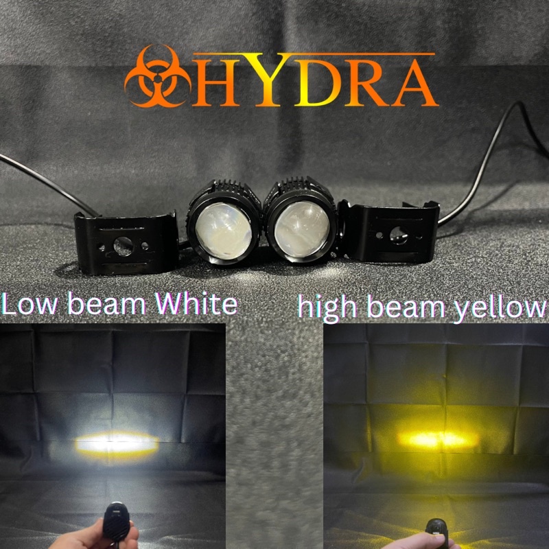 LAMPU TEMBAK LED LASER D2 PUTIH KUNING 20 WATT HK