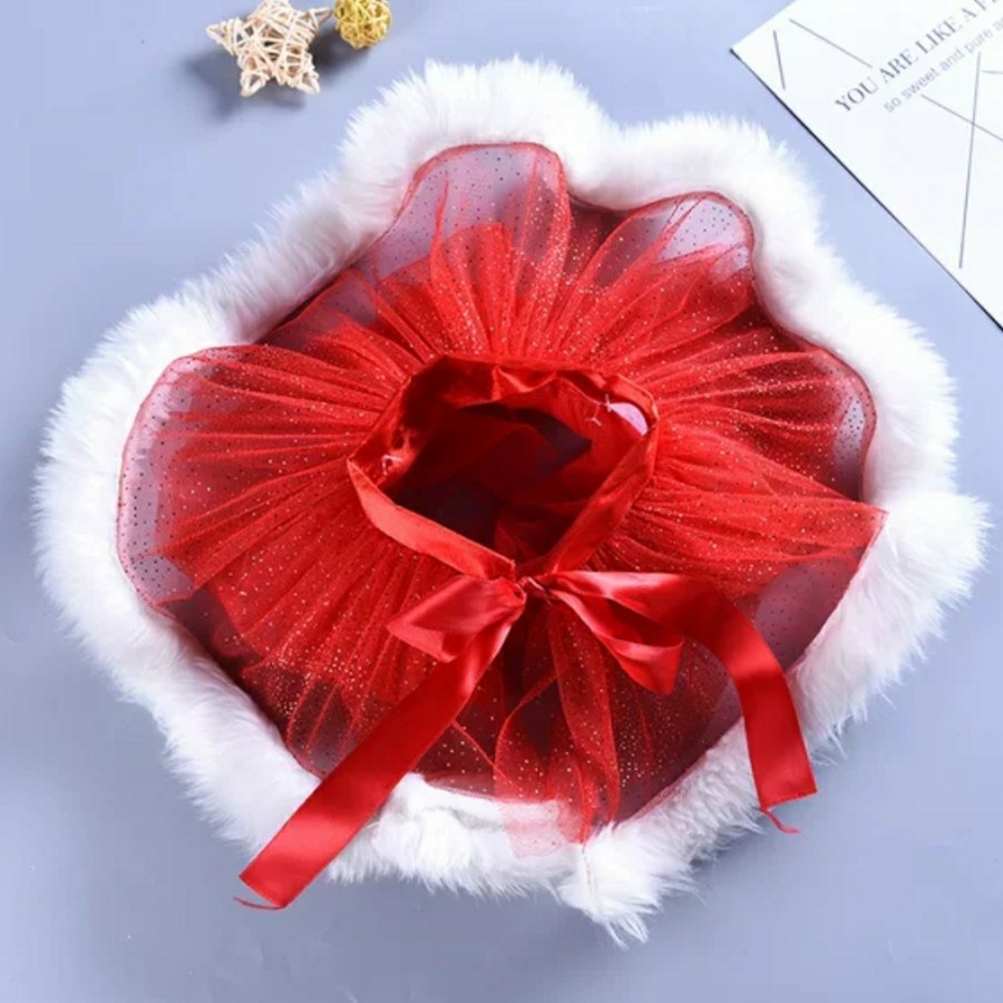 Baby girl Santa costume set Baby christmas costume Santa tutu skirt