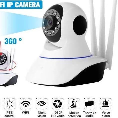 IP Cam Camera CCTV Dua Antenna 1080 HD Night Vision Like Spc