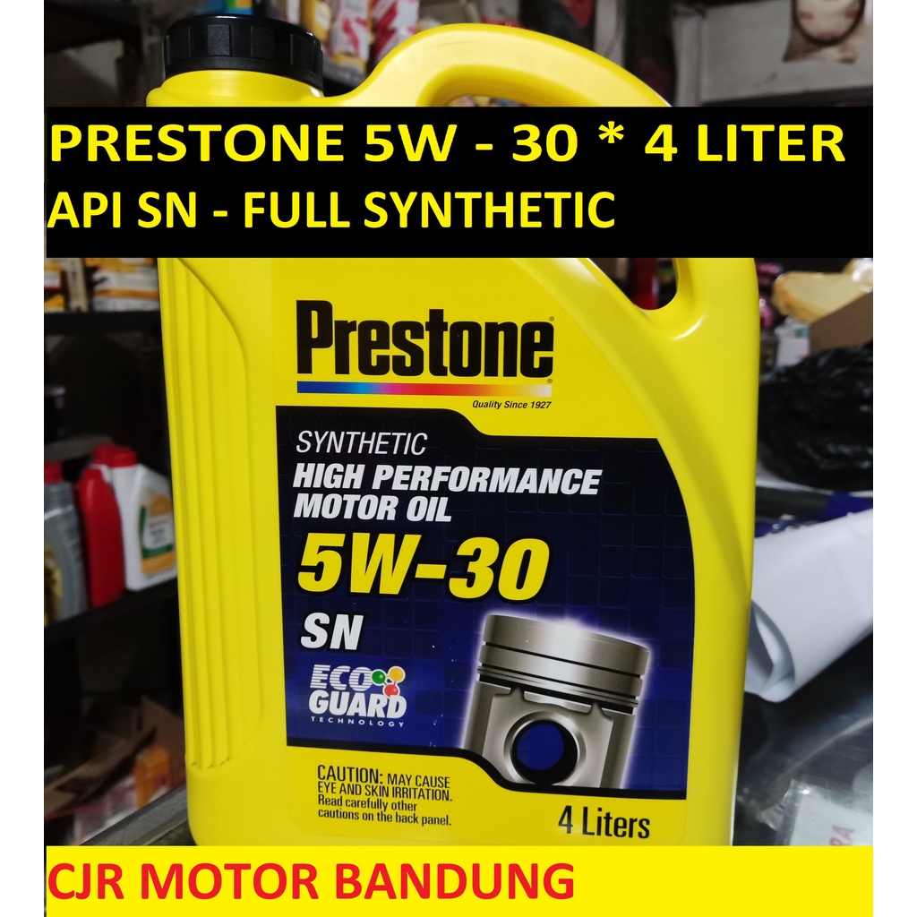 Jual Oli Mesin Mobil PRESTONE 5W 30 API SN 4L Livina Xpander Veloz ...