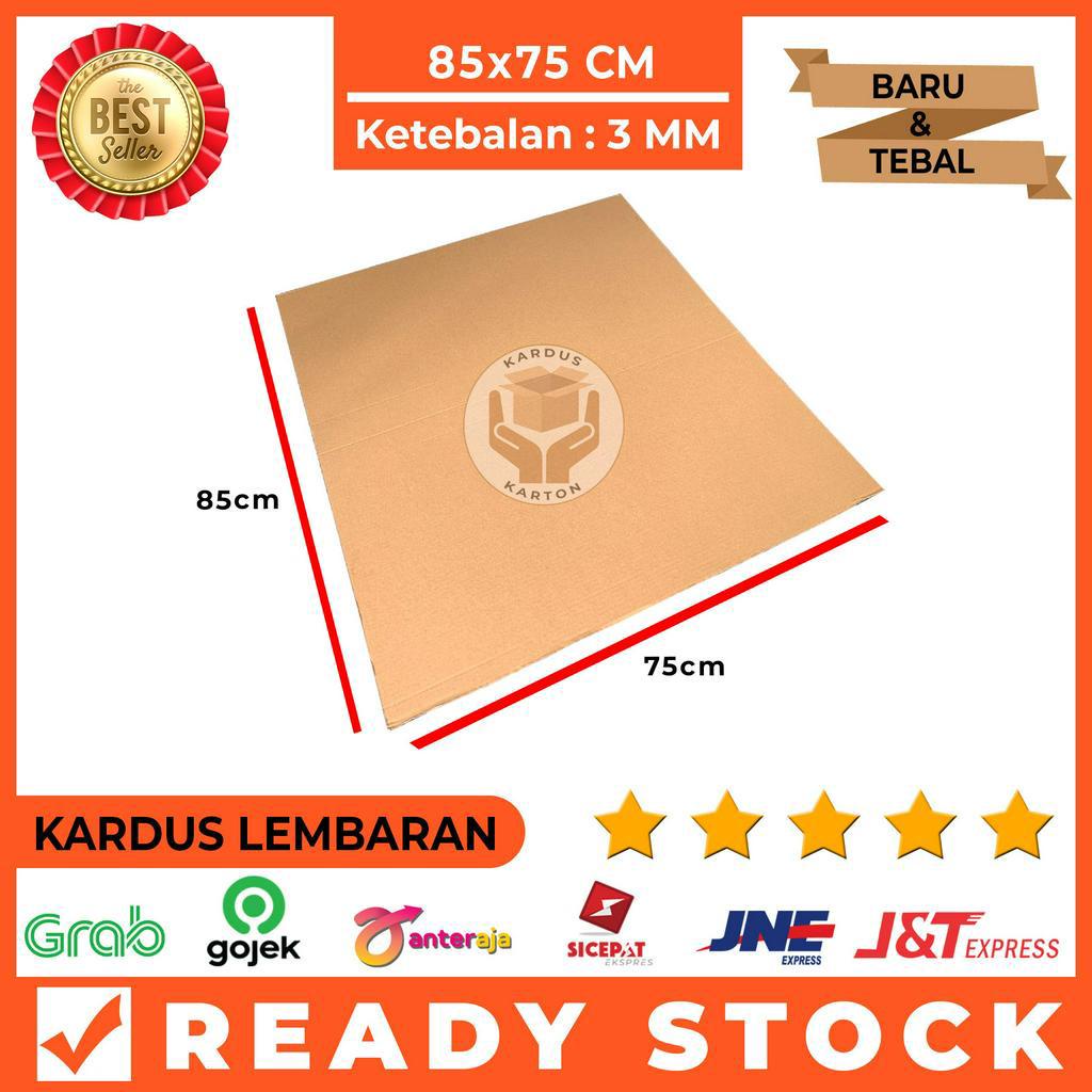 

Kardus Karton Lembaran Single Wall 85x75 Cm Sheet Polos, Tebal 3 MM
