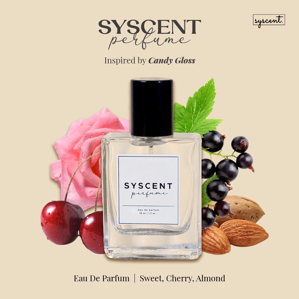 SYSCENT PERFUME inspired Candy Gloss (Parfum Wanita / Parfum Pria / Parfum Unisex)