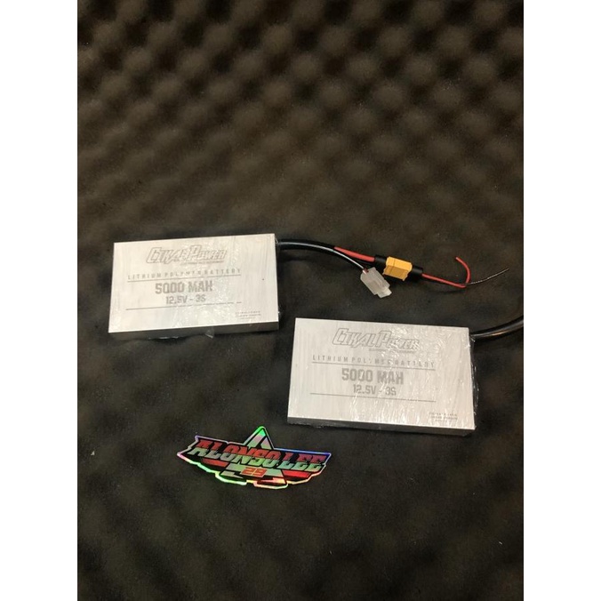 Lithium polymer battery cikal power pengganti aki / aki racing