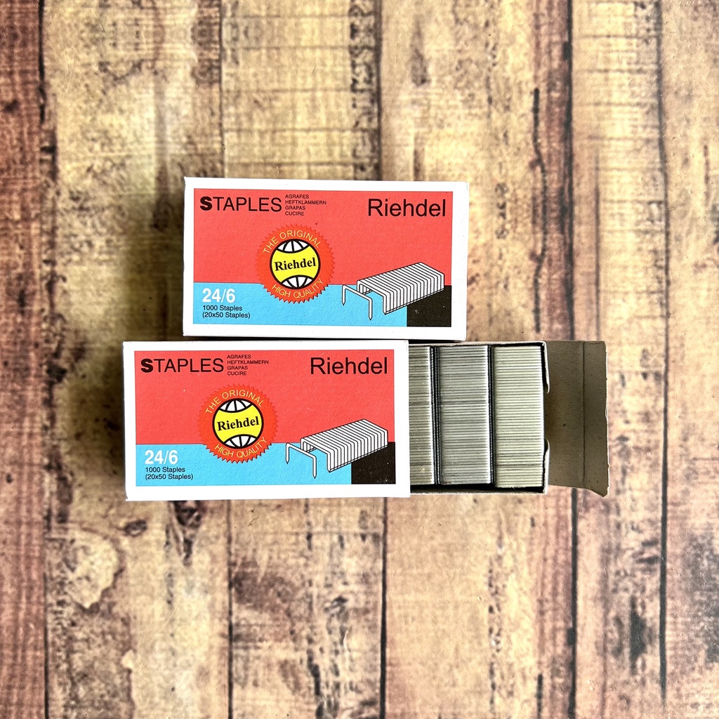 1 Pak Kecil Isi Stapler Riehdel 24/6 - Staples Jilid - Isi Staples No 3 Riehdel