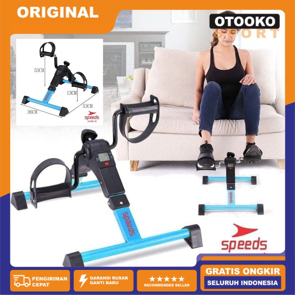 Sepeda Statis Home Gym Alat Terapi Stroke Latih Kaki Lansia 042-15